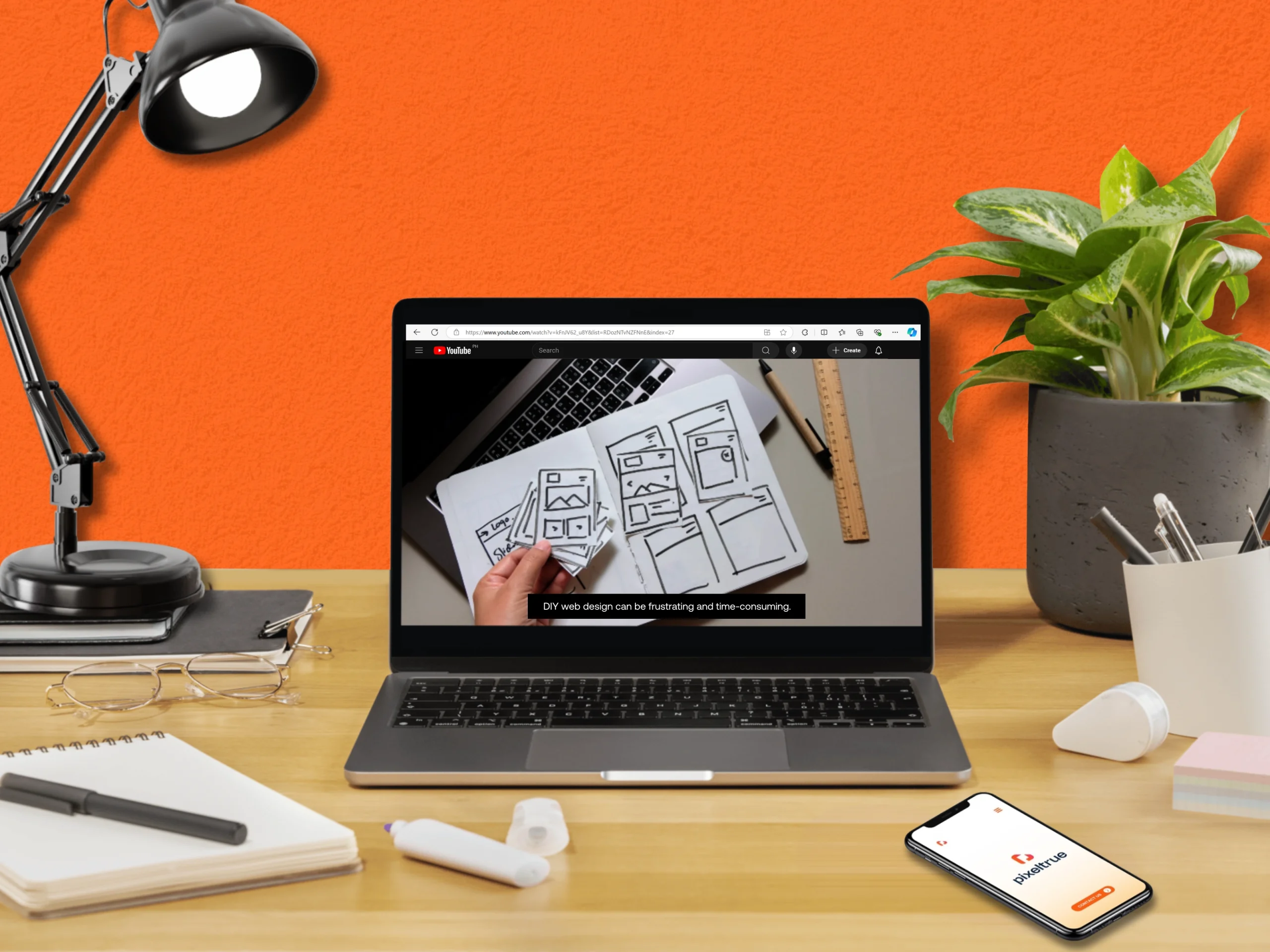 a photo of a mockup design