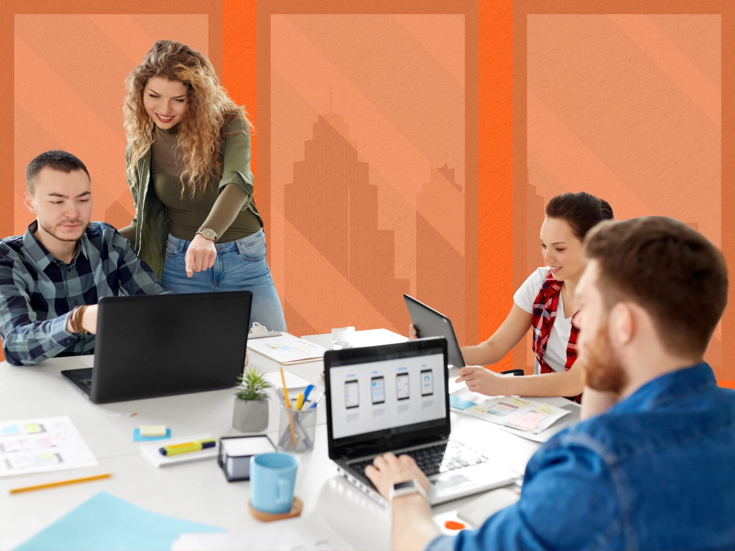 a group of professional web designers